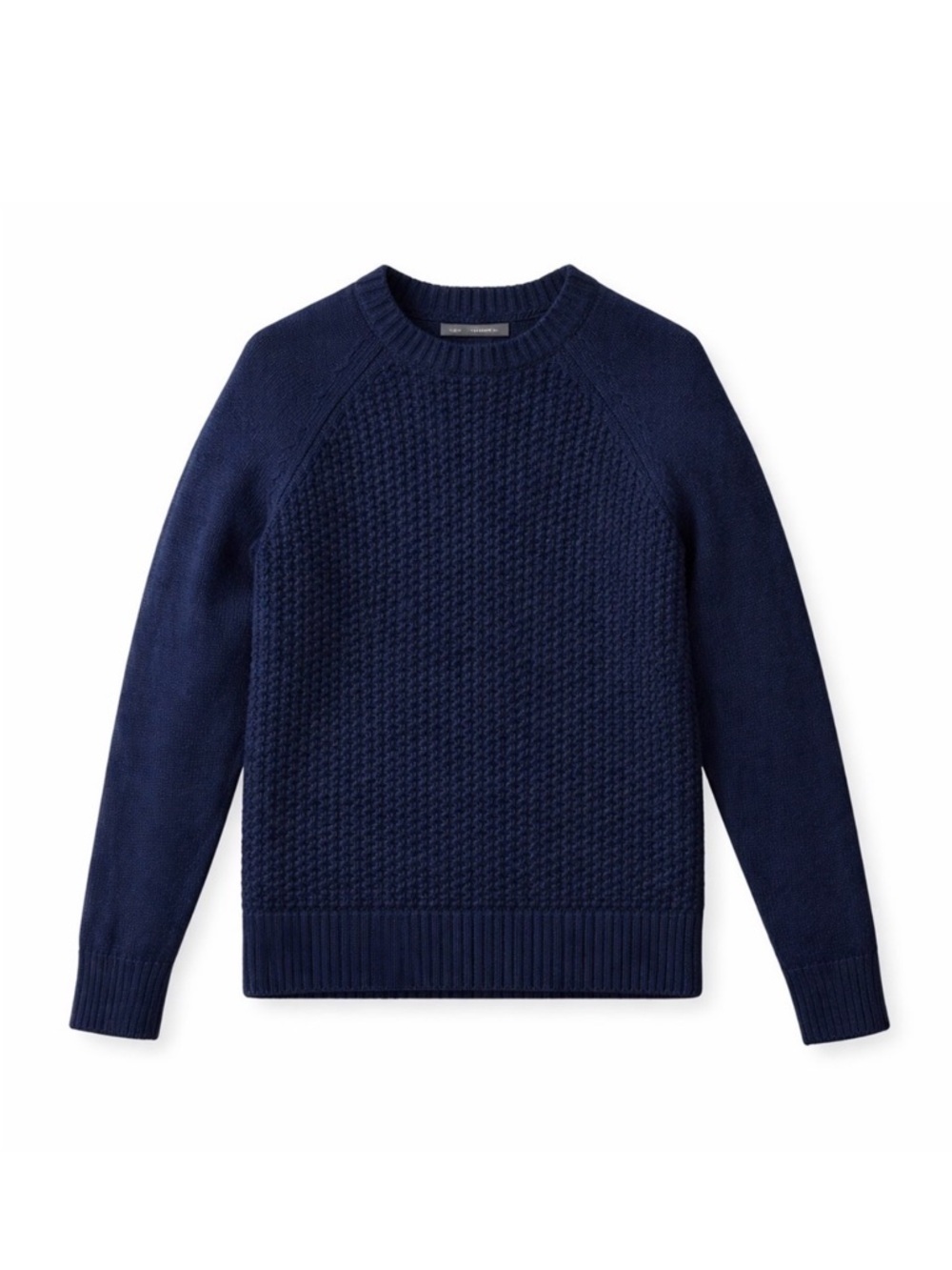 Banana Republic Navy Blue Textured Knit Crewneck Sweater XS